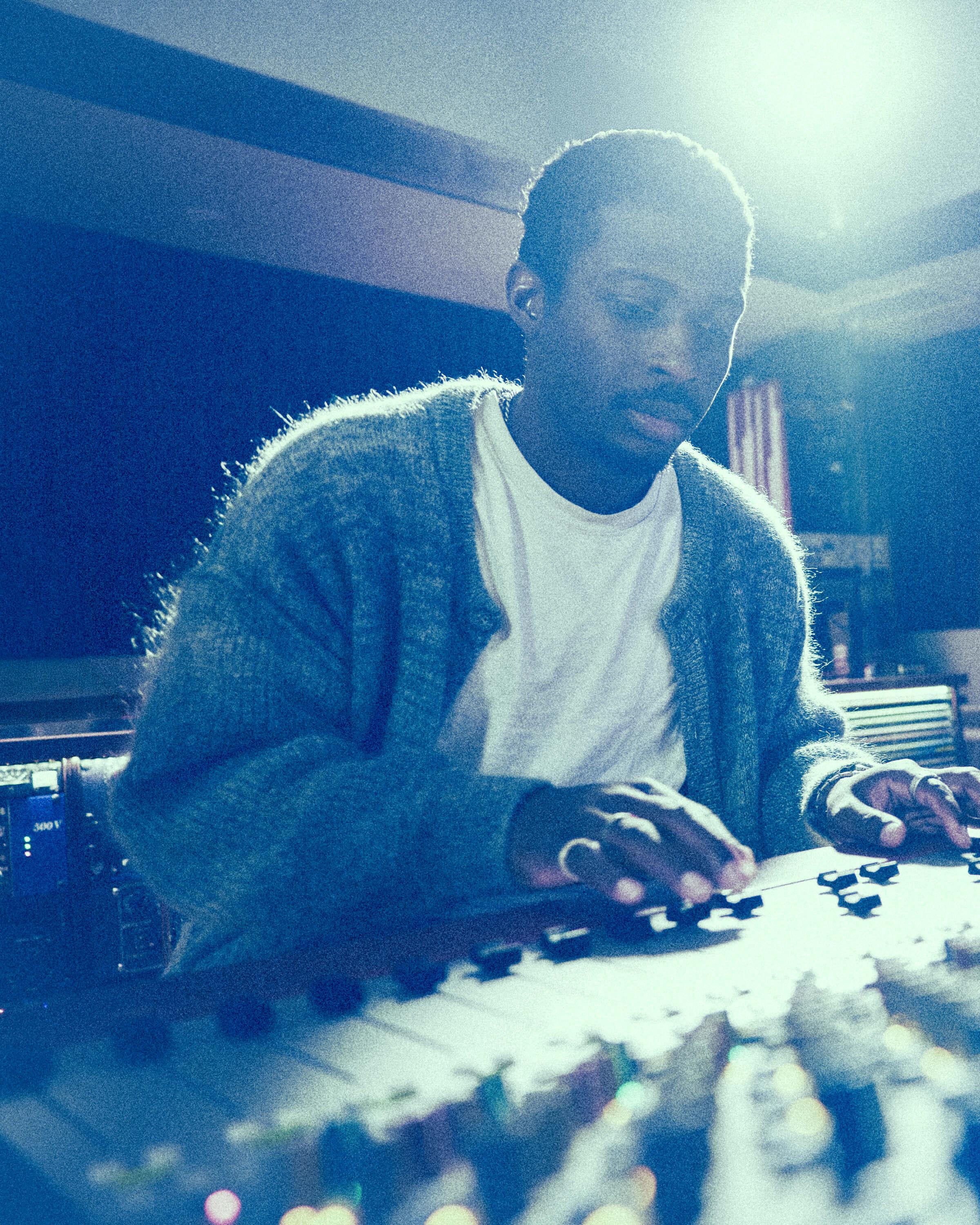 Person composing music